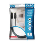 Cabo Óptico Toslink 5 Metros Preto - Basic PIX 17 - Imagem 5