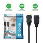 Cabo Extensor HDMI PIX 4K HDR 19P 30AWG 2M Macho x HDMI Fêmea 2.0 - Imagem 3