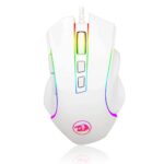 Mouse Gamer Redragon Griffin RGB 7200DPI USB 6 Botões Lunar White - M607W