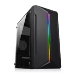 Gabinete Gamer Snaker RGB S/Fan S/Fonte Mini Tower M-ATX Preto - SK1715