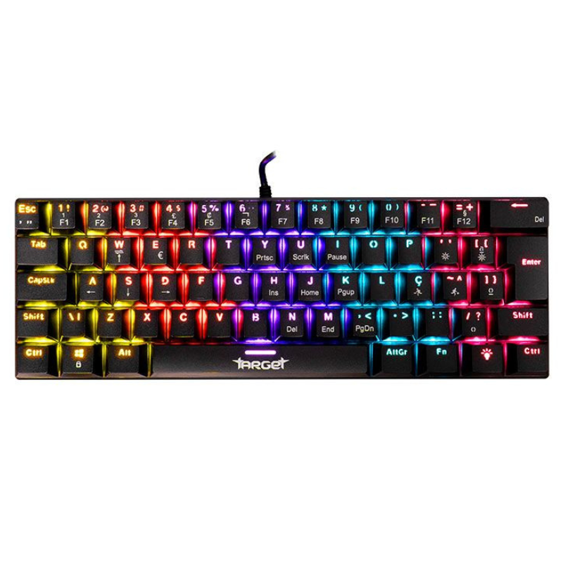 08ef2e6c08ae56d1880fd66132b68e7d.png Teclado Mecânico TGT Sherman V3 C1 Rainbow Switch Vermelho ABNT2 Preto - TGT-SHRC-RD01 - Imagem 1