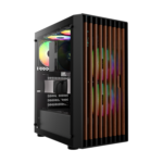 Gabinete Gamer Gamdias Aura GC4 3Fans S/Fonte ATX MidTower Vidro Temperado e Madeira Preto - AURA GC4