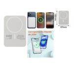 Carregador Portátil MagSafe Sem Fio 5.000mah 20W Carregamento Magnetico - MM-CDB150 - Imagem 5