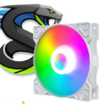 Cooler Fan Snaker Shadow LED Rainbow 120mm Silencioso PC Branco - Imagem 2