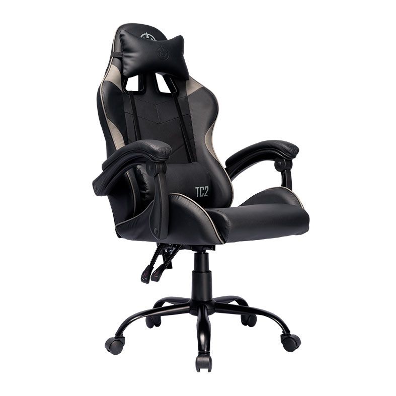 162bd94cc8f75f7de321c8f7af72ae15.jpg Cadeira Gamer TGT Heron TC2 Reclinável 120kg Preto e Cinza - TGT-HRTC-BL03 - Imagem 1