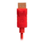 Cabo Displayport Pichau 1.5m FHD/WFHD/QHD Vermelho 2.0 - PG-DPC-RD01 - Imagem 3