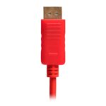 Cabo Displayport Pichau 1.5m FHD/WFHD/QHD Vermelho 2.0 - PG-DPC-RD01 - Imagem 4