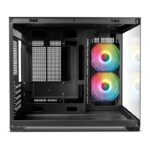 Gabinete Gamer Mancer CV450 RGB 2 Fans Mini Tower Lateral De Vidro S/Fonte Preto - MCR-CV4502F-BK - Imagem 2