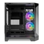 Gabinete Gamer Mancer CV700B 2 Fans Mini Tower Lateral De Vidro S/Fonte Preto - MCR-CV700B-BK-2F - Imagem 3