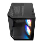 Gabinete Gamer Mancer CV700M 2 Fans S/Fonte MiniTower Lateral Vidro Preto - MCR-CV700M-BK-2F - Imagem 2