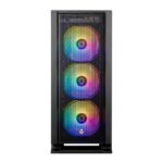 Gabinete Gamer Mancer Narok RGB 3 Fans S/Fonte MidTower Lateral de Vidro Preto - MCR-NRK-RGB01 - Imagem 2