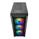 Gabinete Gamer Mancer Narok RGB 3 Fans S/Fonte MidTower Lateral de Vidro Preto - MCR-NRK-RGB01 - Imagem 3