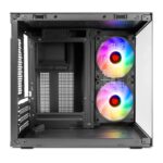 Gabinete Gamer Pichau Atom X 2 Fans S/Fonte MiniTower Lateral Vidro Preto - PG-ATOMX-BK - Imagem 2