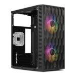 Gabinete Gamer TGT Jester V2 2 Fans S/Fonte Rainbow Mini-Tower Preto - TGT-JSRV2-BKGF02 - Imagem 2