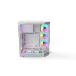 Gabinete Gamer Redragon Edge S/Fans S/Fonte MidTower Painel 45 Graus Branco - CA-608W - Imagem 4