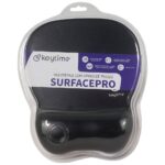 Mousepad Keytime SurfacePro Tecido Com Apoio De Pulso Em Gel 240x210 Preto - KYT00018 - Imagem 4