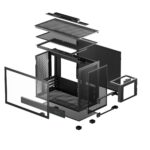 Gabinete Gamer Deepcool CH160 Plus Micro ATX S/Fan S/Fonte Preto - R-CH160-BKNGM0-G - Imagem 6