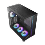 Gabinete Gamer Gamdias Atlas M4 4 Fans S/Fonte MidTower ARGB Vidro Temperado Preto - Imagem 3