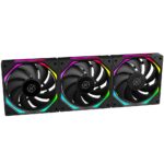 Kit 3 Fans Kalkan Halo ARGB 120mm 2200RPM Preto - KLK00019 - Imagem 3