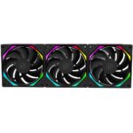 Kit 3 Fans Kalkan Halo ARGB 120mm 2200RPM Preto - KLK00019 - Imagem 5