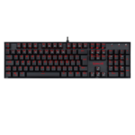 Teclado Mecânico Redragon Mitra LED Vermelho Switch Vermelho Single Color - K551-1