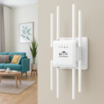 Repetidor Roteador WiFi 3 em 1 funções 1200Mbps 2.4GHz Branco - MM-LYQ4 - Imagem 2