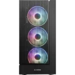 Gabinete Gamer Cruiser Fortrek MidTower Preto RGB Com 3 Fans - Imagem 2