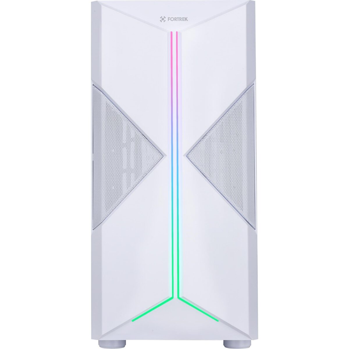 Gabinete Gamer Fortrek Holt RGB Mid Tower S/Fan S/Fonte - Branco - Imagem 3