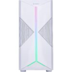 Gabinete Gamer Fortrek Holt RGB Mid Tower S/Fan S/Fonte - Branco - Imagem 3