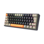 Teclado Gamer Mecânico Redragon Fizz RGB Laranja Preto Cinza SwitMarrom - K617RGB - Imagem 2