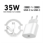 Carregador Turbo USB Tipo-C 35w Compatível Com Iphone IOS Branco - MM-CDT-C - Imagem 2