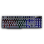 Teclado Gamer Rise Mode G1 Semi Mecânico RGB Rainbow Full USB Preto - RM-TG-01-FB