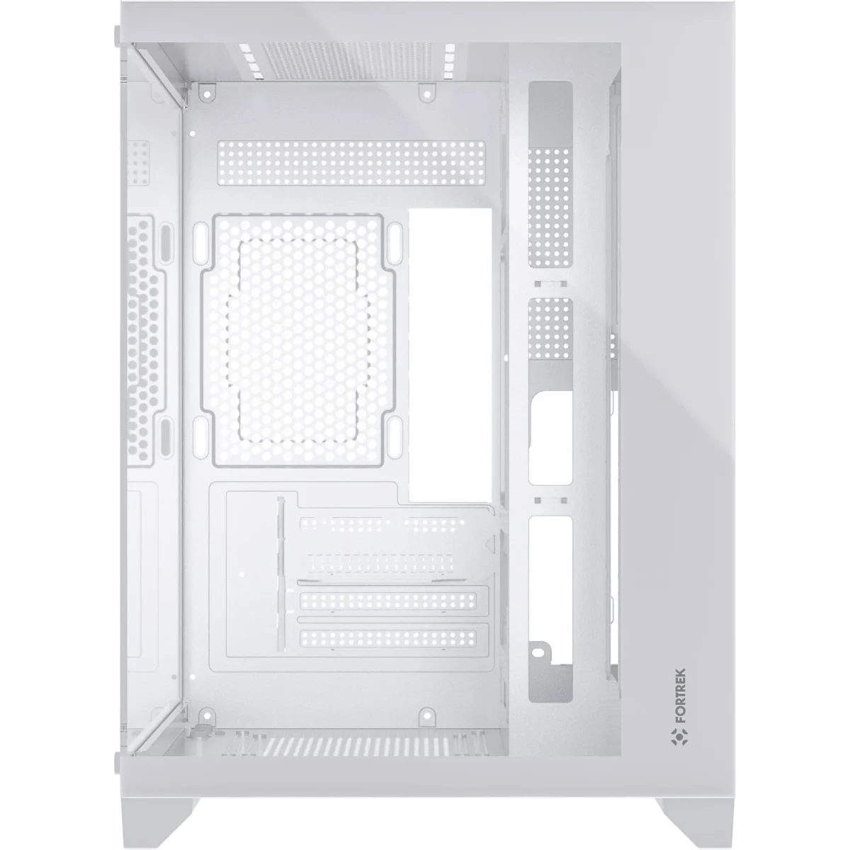 Gabinete Gamer Fortrek Clarity S/Fan S/Fonte ATX/ITX Vidro Temperado Branco - 83457 - Imagem 3