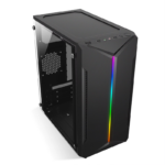 Gabinete Gamer Snaker RGB S/Fan S/Fonte Mini Tower M-ATX Preto - SK1715 - Imagem 4