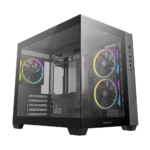 Gabinete Gamer Deepcool CG330 Aquário Micro ATX 3 Fans ARGB USB 3.0 Preto - R-CG330-BKNGM3-G