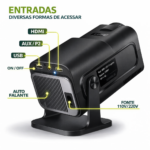 Projetor Hy320 Mini Wi-fi 6 Android Smart Tv Streaming 4K - Imagem 4