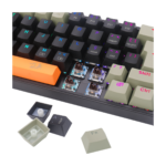 Teclado Gamer Mecânico Redragon Fizz RGB Laranja Preto Cinza SwitMarrom - K617RGB - Imagem 4