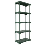 Estante 5 Prateleiras Plástica Poly Grifit Multi-Uso Verde 167x70x35