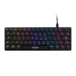 Teclado Mecânico TGT Sherman LP60 Rainbow Switch Azul ABNT2 Preto - TGT-SHLOW-RBW01