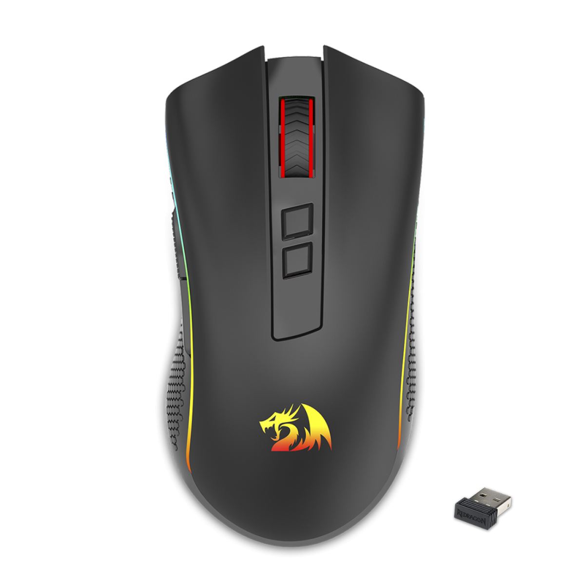 460edf4eba402f8459e0d3a7d2264324.png Mouse Gamer Redragon Cobra Pro Wireless Sem Fio 16000DPI 1000Hz USB 2.4G Preto - M711-PRO - Imagem 1