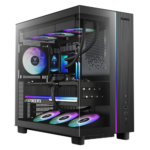 Gabinete Gamer Gamdias Atlas M4 4 Fans S/Fonte MidTower ARGB Vidro Temperado Preto