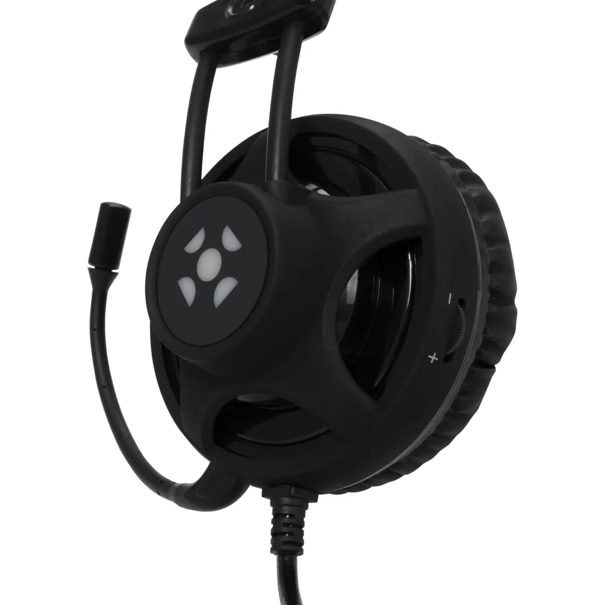 Headset Gamer Fortrek Pro H2 P2 Led Azul USB - Preto - Imagem 5