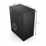 Gabinete Office Snaker SK2522 S/fan S/Fonte Micro-ATX/Mini-ITX USB Preto - SK2522 - Imagem 5