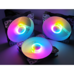 Cooler Fan Snaker Shadow LED Rainbow 120mm Silencioso PC Preto - Imagem 6