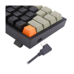 Teclado Gamer Mecânico Redragon Fizz RGB Laranja Preto Cinza SwitMarrom - K617RGB - Imagem 5