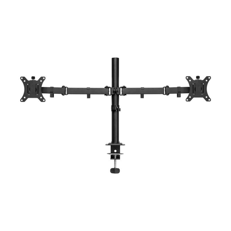 556b1ffa6252bd2db7af64c6dc5294f5.png Suporte Articulado Para 2 Monitores Zinnia TMS 180 13" à 32 Preto - ZNO-TMS180-BL01 - Imagem 1