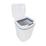 Lixeira Automática Sensor de Aproximação 14L Branco ST-800 - Imagem 3