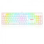 Teclado Gamer Mecânico Redragon Mitra Lunar White RGB Switch Preto - K551W-RGB (PT-BLACK)