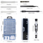 Kit 115 Chave Precisão Reparo Celular Tablet Notebook Fenda - Imagem 2