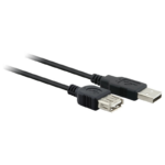 Cabo Extensor Fortrek USM-101 USB 2.0 A Macho x A Femea 1,8m Preto - FK413C